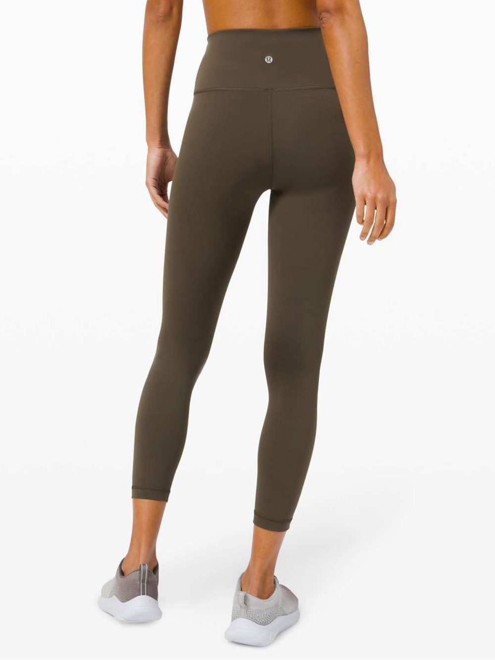 Lululemon Wunder Train Mesh Panel High-Rise Tight 25" (Dark Olive)